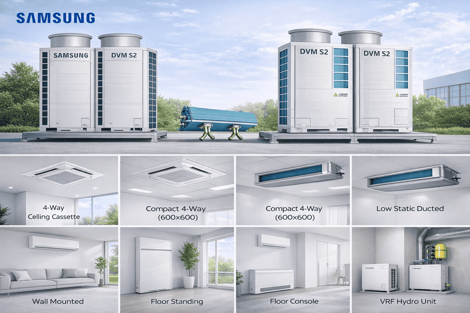 SAMSUNG-DVMS2-Heat-Pump-Heat-recovery